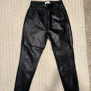 Pistola Black Leather Jeans